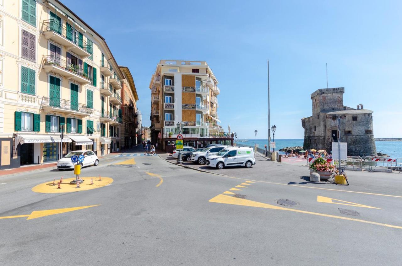 Alla Casa Rosa Al Mare- Centrale A Di Fronte Al Mare- Emozionante- Garage Privato Gratuito A 800 Mt- Aria Condizionata-Wifi Rapallo Kültér fotó