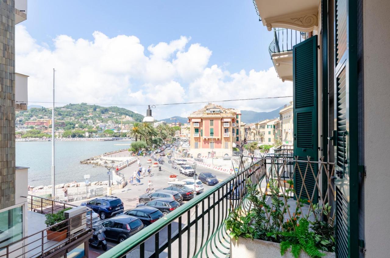 Alla Casa Rosa Al Mare- Centrale A Di Fronte Al Mare- Emozionante- Garage Privato Gratuito A 800 Mt- Aria Condizionata-Wifi Rapallo Kültér fotó