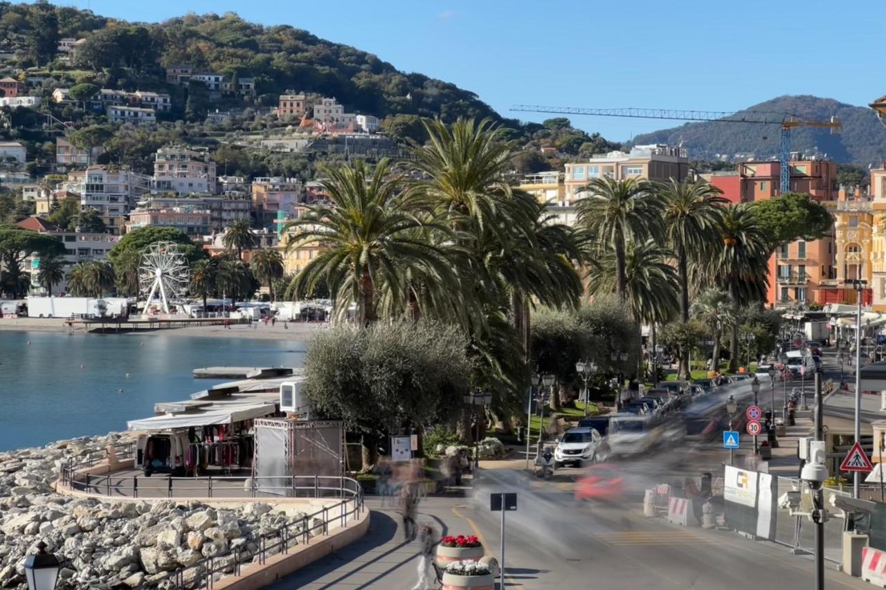 Alla Casa Rosa Al Mare- Centrale A Di Fronte Al Mare- Emozionante- Garage Privato Gratuito A 800 Mt- Aria Condizionata-Wifi Rapallo Kültér fotó